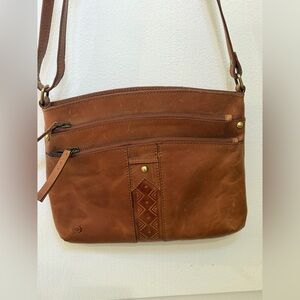 Born Tan Leather Crossbody Bag